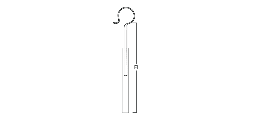 Self Crimping Prosthesis
				Trimmable TITANIUM / PTFE